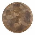 Tulum Brushed Gold 2 Tier Round Coffee Tables