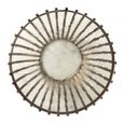 Volante Glass and Gold Round Coffee Table