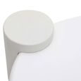 Geo White Coffee Table - Low - Abstract