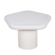 Geo White Coffee Table - Low - Pentagon