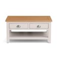 Richmond Coffee Table - 2 Drawer - Grey
