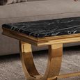 Glacier Coffee Table - Black Marble & Gold