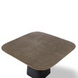 Aberaeron Coffee Table - Bronze and Black - Square - 70cm
