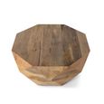 Abermaw Coffee Table - Mango Wood - Octagonal