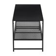 Acero Metal Coffee Table - Black