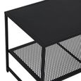 Acero Metal Coffee Table - Black