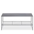 Acero Metal Coffee Table - Grey