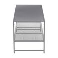 Acero Metal Coffee Table - Grey