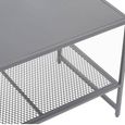 Acero Metal Coffee Table - Grey