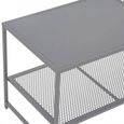 Acero Metal Coffee Table - Grey