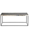 Akola Coffee Table - Glass and Silver