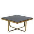 Alana Coffee Table - Black Glass and Gold Square - Variation Available