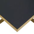 Alana Coffee Table - Black Glass and Gold Square - Variation Available