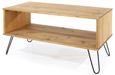 Augusta Pine Coffee Table with Hairpin Legs
