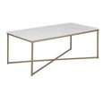 Alisma White Marble Top Coffee Table