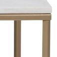 Alisma White Marble Top Coffee Table