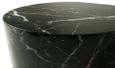 Allentown Black Marble Look Round Coffee Table