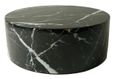 Allentown Black Marble Look Round Coffee Table