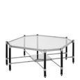 Allessi Coffee Table - Clear Glass and Chrome - Octagonal