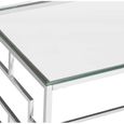 Allure Coffee Table - Glass - Chrome Base