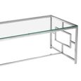 Allure Coffee Table - Glass - Chrome Base