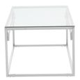 Allure Coffee Table - Glass - Silver Base