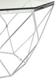Allure Coffee Table - Octagonal - Glass - Chrome Base