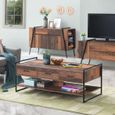 Alpena Rustic Oak 3 Drawer Coffee Table