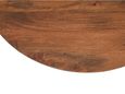 Amber Slatted Mango Wood Round Coffee Table