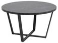 Amble Coffee Table - Round - Black Marble Effect