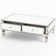 Antoinette Mirrored Champagne Trim Coffee Table