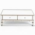 Antoinette Mirrored Champagne Trim Coffee Table