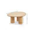 Anya Coffee Table - 100cm - Light Oak