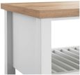 Arthur White Coffee Table with Shelf