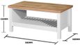Arthur White Coffee Table with Shelf