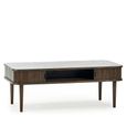 Arya Ribbed Dark Oak Coffee Table