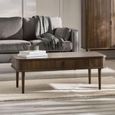 Arya Ribbed Dark Oak Coffee Table