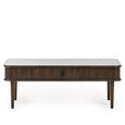 Arya Ribbed Dark Oak Coffee Table