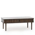 Arya Ribbed Dark Oak Coffee Table