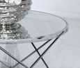 Atom Coffee Table - Round - Mirrored and Chrome