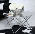 Atom Coffee Table - Round - Mirrored and Chrome