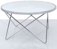 Atom Coffee Table - Round - Mirrored and Chrome