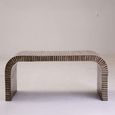 Bambusa Coffee Table - Curved - Bamboo Inlay