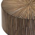 Bambusa Coffee Table - Round - Bamboo Inlay