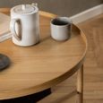 Banbury Coffee Table - Round - Oak with Shelf
