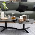 Barnsley Black Ceramic Small Coffee Table