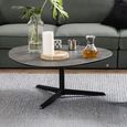 Barnsley Coffee Table - Large - Black Fairbanks Ceramic