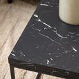 Barossa Black Marble Effect 110cm Coffee Table