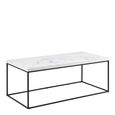 Barossa White Marble Effect 110cm Coffee Table
