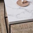 Barossa White Marble Effect 110cm Coffee Table